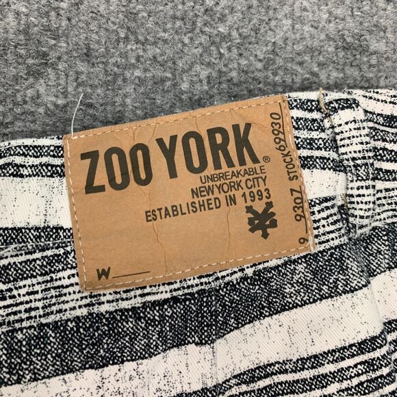 Zoo York Shorts Mens 30 Multi Striped Surplus Dept Bermuda Cotton Flat Front - Picture 4 of 10